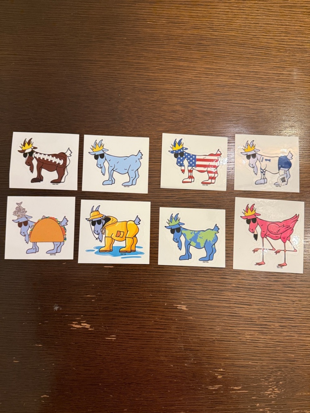 GOAT USA STICKER BUNDLE - set of 8!